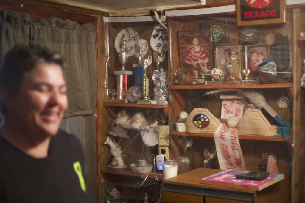 Cookie Naquin likes keep family heirlooms as reminders of her family's past. Photo: Adam Kelnhofer 